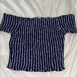 Off the shoulder crop top